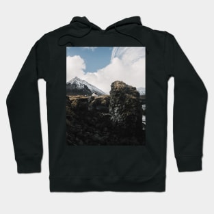 Cozy Mountain Cabin In Iceland - Landscape Photography Hoodie